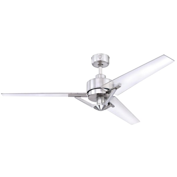 Westinghouse 54" 3-Blade Julien Indoor Brushed Nickel Ceiling Fan, Remote 7225500 - main